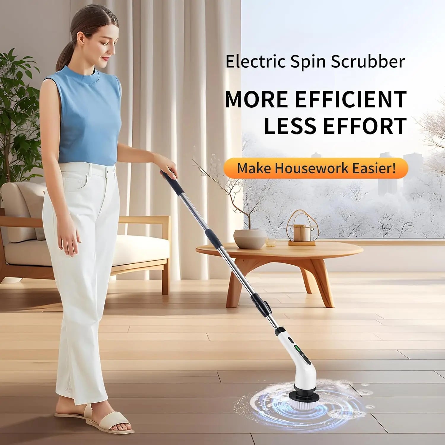 SparkScrub™ – Electric Rotating Floor Cleaner