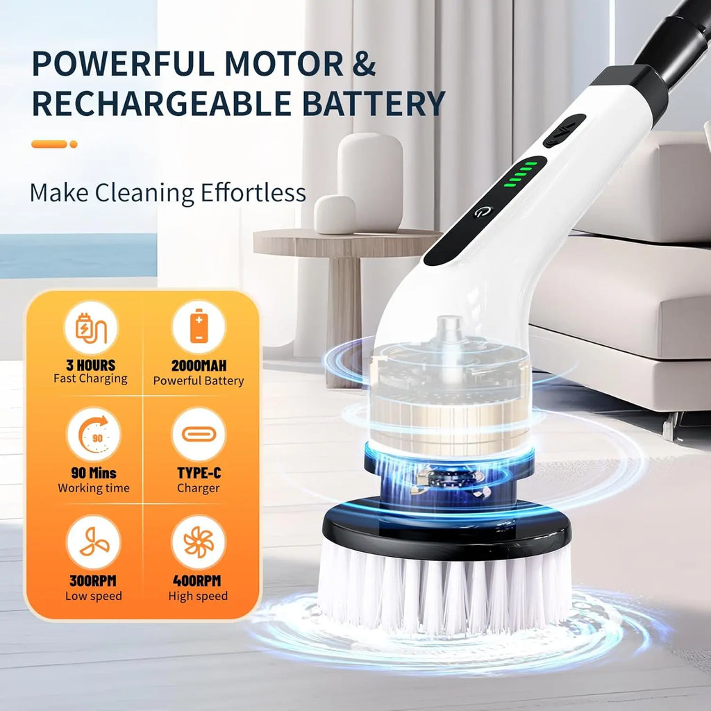 SparkScrub™ – Electric Rotating Floor Cleaner