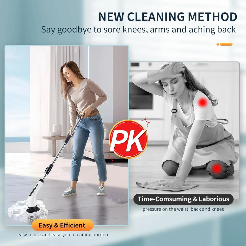 SparkScrub™ – Electric Rotating Floor Cleaner