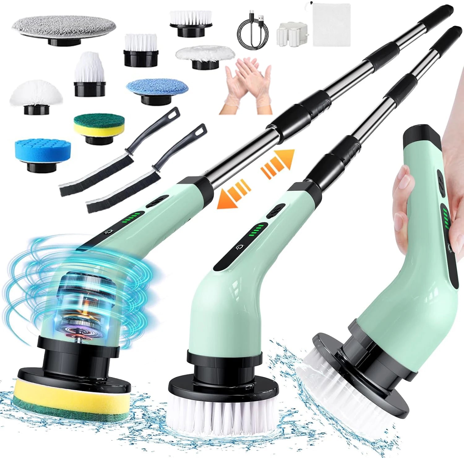 SparkScrub™ – Electric Rotating Floor Cleaner